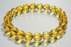 ブルーアンバーブレスレット TOP<br> ドミニカ産<br> 8mm 内寸16.3cm (2)
