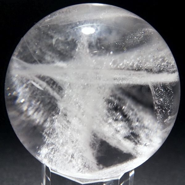 天然水晶丸玉 58.5mm (413)